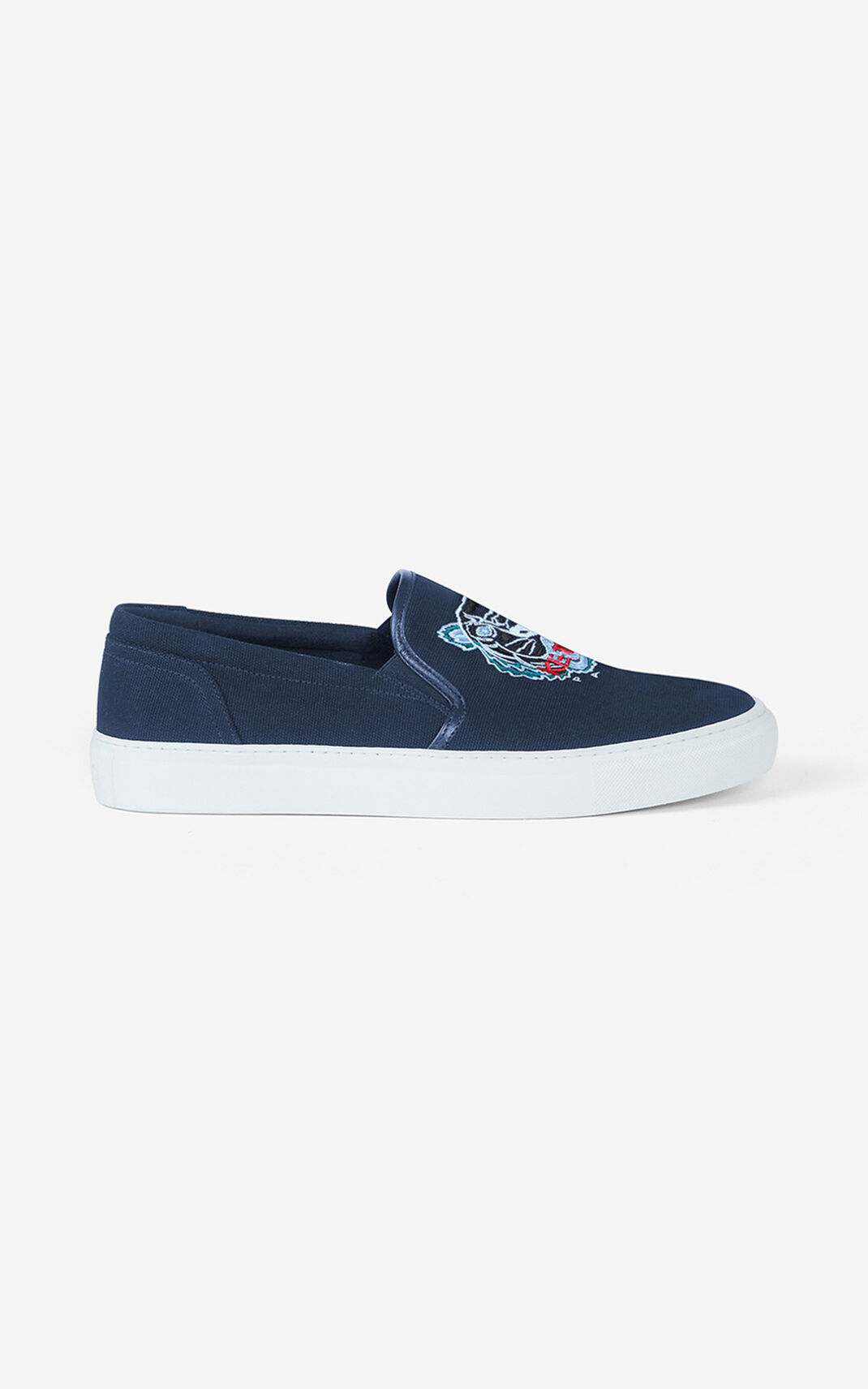 Zapatillas Kenzo K Skate Tiger lace free Hombre Azul Marino Azules YSV536720